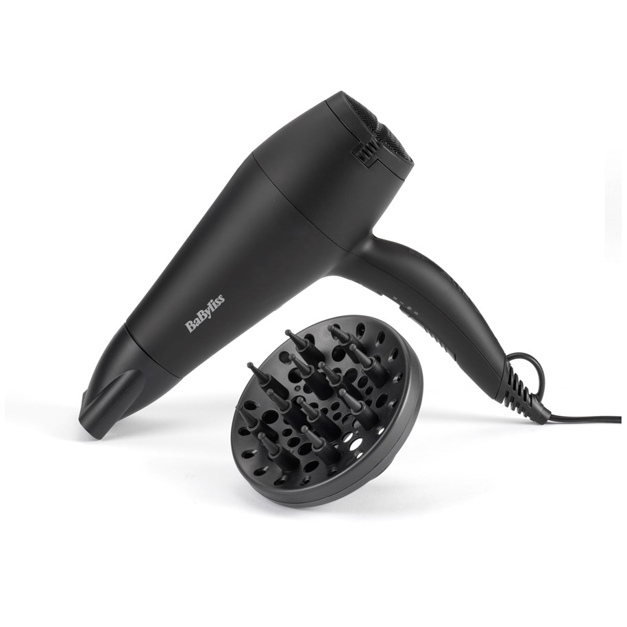 Uscator de Par BABYLISS D215DE Smooth DifuzorI Negru Mat 2000 W (D215DE)