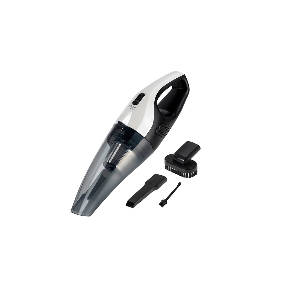 Aspirator auto ADLER, 60W, 5500Pa, acumulator 3600mAh, 5m cablu, negru/alb (AD 7059)
